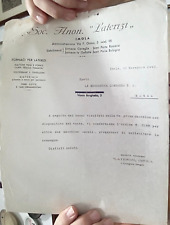 LETTERA 1940 SOC.ANONIMA LATERIZI FORNACI MATTONI PIENI FORATI IMOLA MONZA-1301