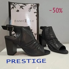 SANDALI DONNA TACCO   CLASSICI ELEGANTI  dame rose  40 39 38 37 36 35 VV