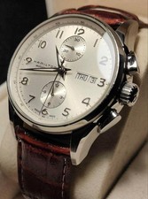 Orologio Hamilton Jazzmaster Maestro Auto Chrono 41 mm kaki classico