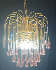 Lampadario a gocce di Murano