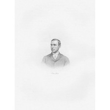 CACCIA ALLA VOLPE Tom Firr Cacciatore della Caccia Quorn - Stampa antica 1908