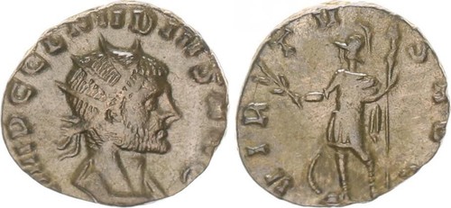 Moneta romana antoninian - moneta,