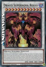 DRAGO SUPERNOVA ROSSO (Red Supernova Dragon) Super R • SDCK IT044 • 1Ed • Yugioh