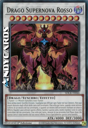 Drago supernova rosso - supernova, (red
