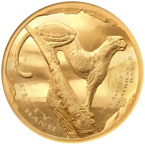 Moneta oro ghepardo - moneta,