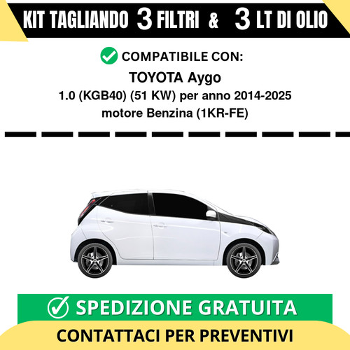 Tagliando per toyota aygo 0 - tagliando,