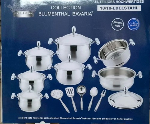 Set batteria18 pezzi pentole - set,