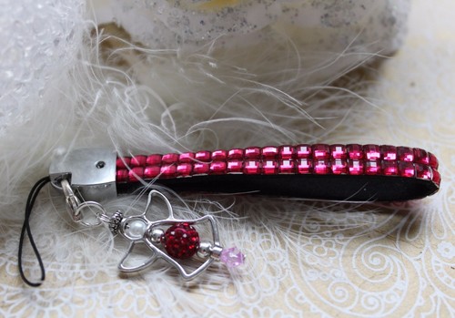 Fettuccia per cellulare rosa - fettuccia,