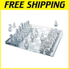 Set scacchi in vetro artistico