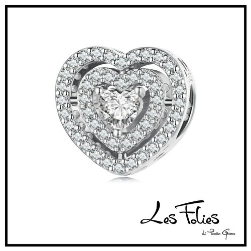 Charm cuore strass crystal - cuore,
