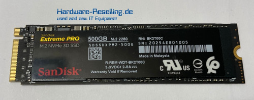 Sandisk extreme pro 500 ssd - extreme,