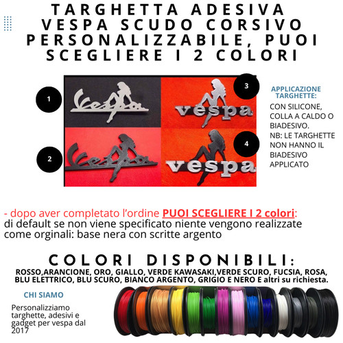 Targhetta vespa scudo donna - targhetta,