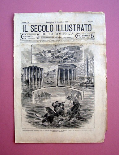 Inondazione del tevere roma - del, a