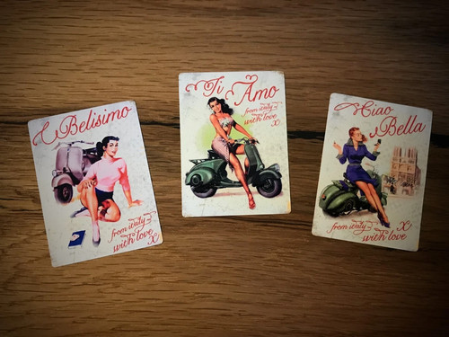 Adesivi vespa retrò italia - retrò,