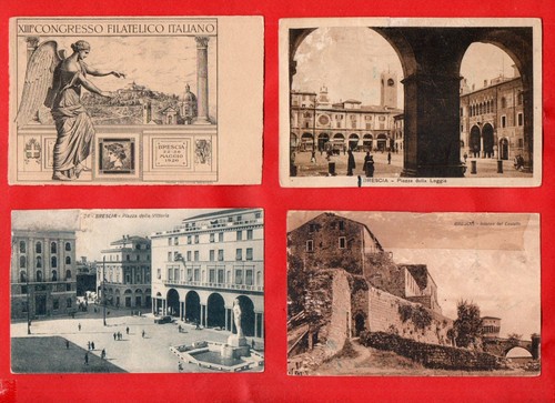 Brescia lotto 12 cartoline - brescia,