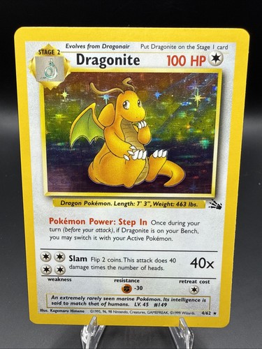 Dragonite fossil holo - dragonite,