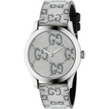 Orologio Gucci donna G-Timeless motivo GG quadrante ologramma - YA1264058 ($920 MSRP)