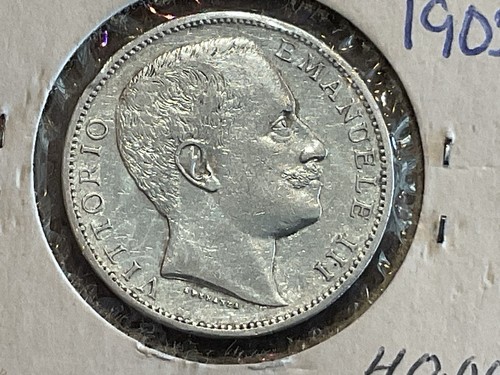 1905 italian coin - 2, lire
