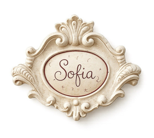 Insegna gesso con nome - insegna,