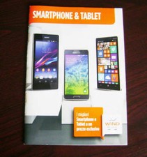 Catalogo WIND smartphone e tablet Settembre 2014 depliant brochure cellulari