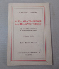 GUIDA ALLA TRADUZIONE DALL'ITALIANO IN TEDESCO Devescovi Cosciani 1942 testo