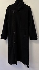 Lemaire Wool Wrap Coat Black M