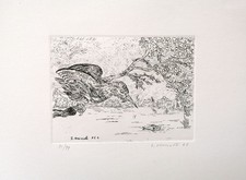 GIOVANNI OMICCIOLI - Acquaforte originale firmata e numerata 21/99