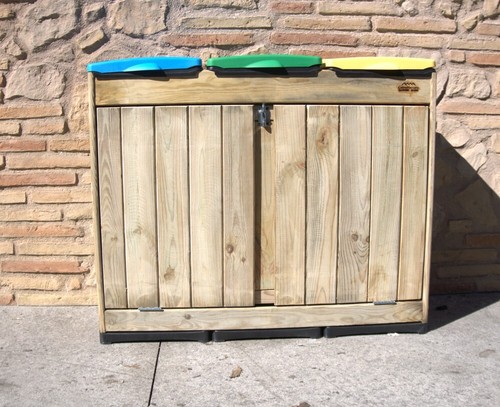 Pattumiera tris legno per - tris,
