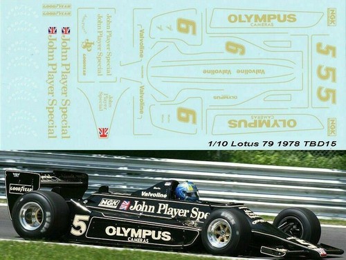 Decals per lotus 79 - 1/10,