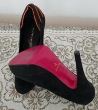 Decoltè Chiuse Scarpe Donna Sexy  37 Usate Tacco Spillo 13 Alto High Heels Nero