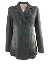 Giacca lunga donna in jeans