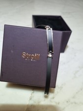 Bracciale in caucciu e argento RH