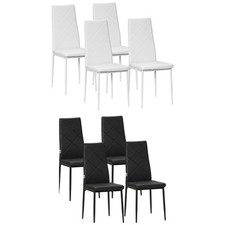 HOMCOM Set di 4 Sedie da