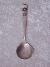 Cucchiaio Panna Hanseat 90 Placcato Argento - Nave Vichinga Decorazione -