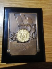 Targa Tacconet In Bronzo Al Merito Sportivo 1942.