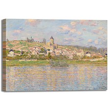 Monet Vétheuil design quadro stampa tela dipinto telaio arredo casa