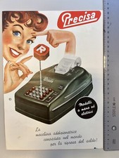 Depliant Precisa Macchina Addizionatrice 1950