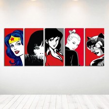 Set 5 Quadri Stile Pop Art