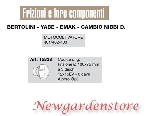 Frizione dischi 12x15ev - 3,