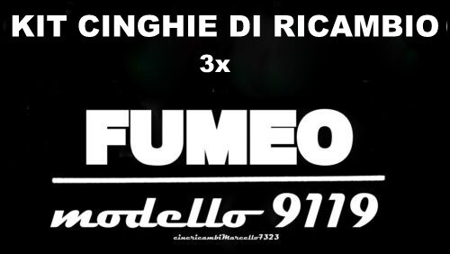 Kit cinghie ricambio 3 - 3, x