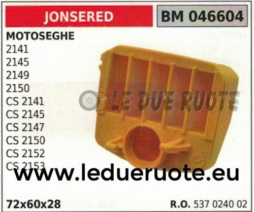 537024002 filtro aria motosega - 537024002,