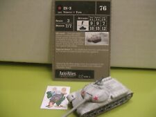 =Asse e Alleati Miniature RISERVE IS-3 con cartellino 10/45=