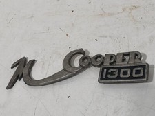 Fregio In Metallo Vintage Auto Mini Cooper 1300