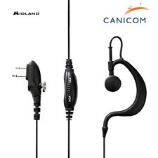 Midland MA27-M Auricolare con Microfono per G18 | PTT/VOX, Presa 2 Pin Motorola