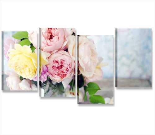 Rose shabby chic quadro - 1,