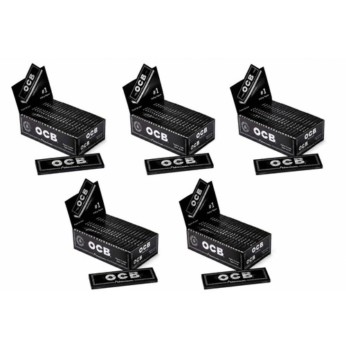 Cartine ocb premium - nere, corte