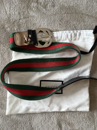 Cintura gucci verde rossa - gucci,