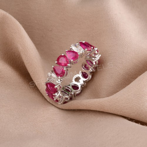 Anello eternity rubino e - eternity,