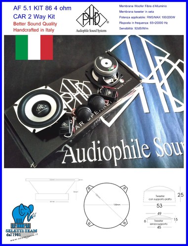 Phd altoparlanti kit 86 - phd, af