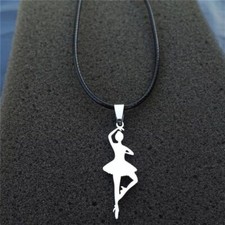 COLLANA CIONDOLO BALLERINA SAGGIO DANZA CLASSICA MODERNA IDEA REGALO DONNA
